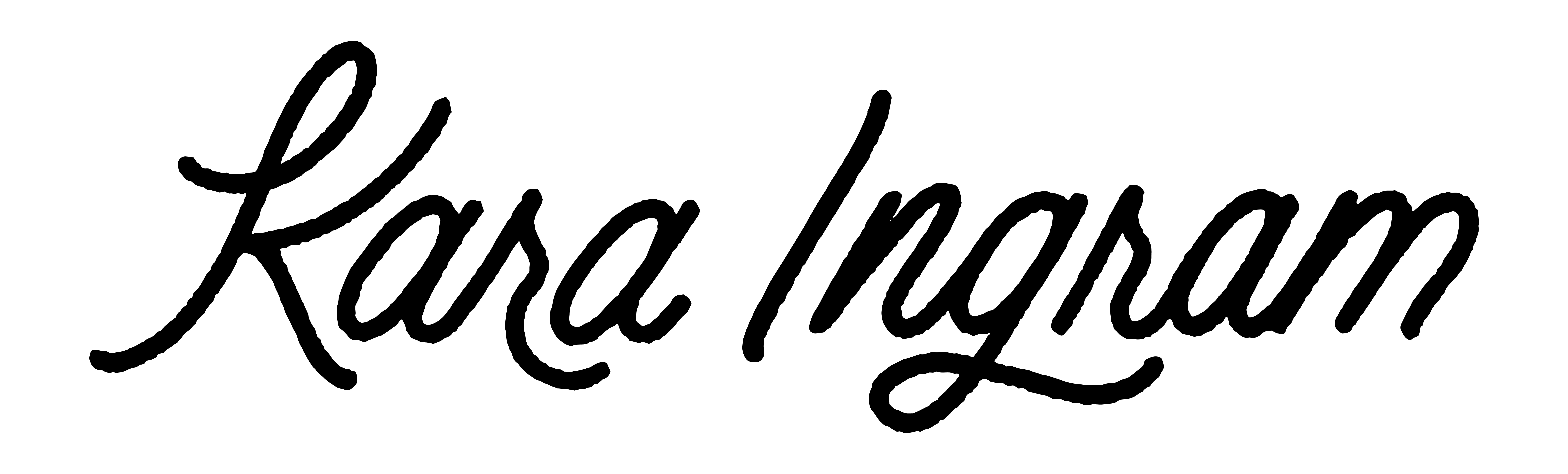 Handwritten script logo for Kara Ingram